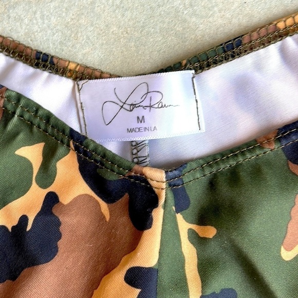 Laina Rauma SET bikini top and bottom Medium Large camouflage camo thong swim - Picture 5 of 10